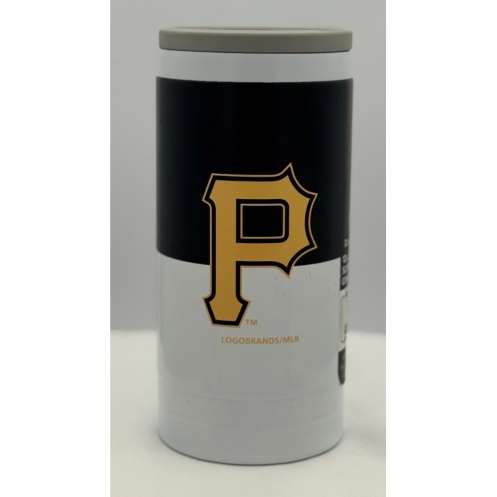 Pittsburgh Pirates logobrands Slim Can Cooler - Fits 12 Oz Slim Can - READ